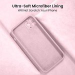 FireNova for iPhone 14 Pro Case, Silicone Upgraded [Camera Protection] Phone Case with [2 Screen Protectors], Soft Anti-Scratch Microfiber Lining Inside, 6.1 inch,Chalk Pink