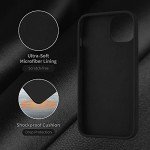 Cordking Designed for iPhone 13 Case, Designed for iPhone 14 Case, Silicone Ultra Slim Shockproof Protective Phone Case with [Soft Anti-Scratch Microfiber Lining], 6.1 inch, Black