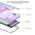 Hekodonk for Google Pixel 6A Case (2022),Heavy Duty Full Body Shockproof Protection Hard Plastic+Silicone Rubber Hybrid 3 in 1 Protective Phone Case for Google Pixel 6A,Amethyst Purple