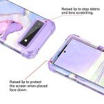 Hekodonk for Google Pixel 6A Case (2022),Heavy Duty Full Body Shockproof Protection Hard Plastic+Silicone Rubber Hybrid 3 in 1 Protective Phone Case for Google Pixel 6A,Amethyst Purple