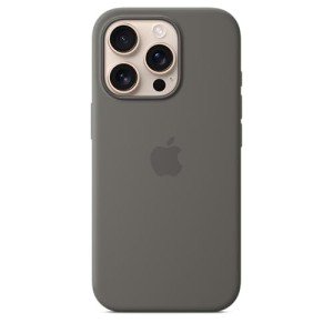 Apple iPhone 16 Pro Silicone Case with MagSafe and Camera Control - Stone Grey ​​​​​​​