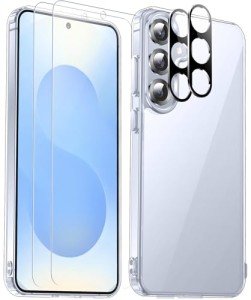 SPIDERCASE for Samsung Galaxy S25 Plus Case, [10 FT Military Grade Drop Protection] [Crystal Clear] [Not-Yellowing] Slim Fit Shockproof Anti-Scratched Rugged Phone Case,Clear