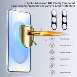 SPIDERCASE for Samsung Galaxy S25 Plus Case, [10 FT Military Grade Drop Protection] [Crystal Clear] [Not-Yellowing] Slim Fit Shockproof Anti-Scratched Rugged Phone Case,Clear