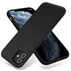 OTOFLY Compatible with iPhone 11 Case,Ultra Slim Fit iPhone Case Liquid Silicone Gel Cover with Full Body Protection Anti-Scratch Shockproof Case (Black)