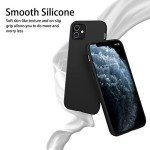 OTOFLY Compatible with iPhone 11 Case,Ultra Slim Fit iPhone Case Liquid Silicone Gel Cover with Full Body Protection Anti-Scratch Shockproof Case (Black)
