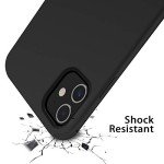 OTOFLY Compatible with iPhone 11 Case,Ultra Slim Fit iPhone Case Liquid Silicone Gel Cover with Full Body Protection Anti-Scratch Shockproof Case (Black)