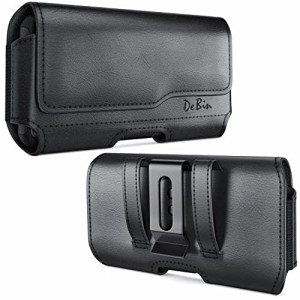 DeBin Case for Galaxy S25 S24 5G S23, S22, S21, S20, S10, S9, A10e, A01, Note 10, Cell Phone Belt Holster Clip Pouch Holder Cover (Fits Samsung with Otterbox Commuter Case) Black