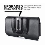DeBin Case for Galaxy S25 S24 5G S23, S22, S21, S20, S10, S9, A10e, A01, Note 10, Cell Phone Belt Holster Clip Pouch Holder Cover (Fits Samsung with Otterbox Commuter Case) Black