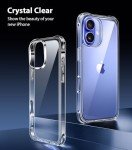 Mkeke for iPhone 16 Case Clear, [Not Yellowing] [16FT Military-Grade Drop Protection], Slim Clear iPhone 16 Case for Apple iPhone 16 with Shockproof Bumper 2024