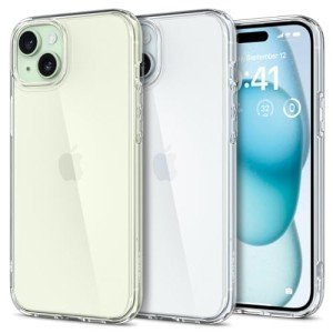 Spigen Ultra Hybrid Designed for iPhone 15 Case (2023) [Anti-Yellowing], [Military-Grade Protection] - Crystal Clear