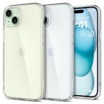 Spigen Ultra Hybrid Designed for iPhone 15 Case (2023) [Anti-Yellowing], [Military-Grade Protection] - Crystal Clear