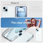 Spigen Ultra Hybrid Designed for iPhone 15 Case (2023) [Anti-Yellowing], [Military-Grade Protection] - Crystal Clear