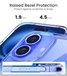 Mkeke for iPhone 16 Case Clear, [Not Yellowing] [16FT Military-Grade Drop Protection], Slim Clear iPhone 16 Case for Apple iPhone 16 with Shockproof Bumper 2024