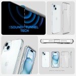 Spigen Ultra Hybrid Designed for iPhone 15 Case (2023) [Anti-Yellowing], [Military-Grade Protection] - Crystal Clear