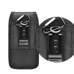 Takfox Phone Holster for Samsung Galaxy S25 Ultra S24 Plus S23 S22 S21 FE S20 Note 20 A35 A16 A23 A15 A51 A71, Moto G Stylus 5G Nylon Cell Phone Belt Clip Holster Carrying Pouch w Card Holder,Black
