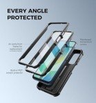 Dexnor for Samsung Galaxy A16-5G Phone Case, [2 Front Frame] [Built-in Magnetic Slide Camera Cover & Kickstand] Heavy Duty Protection Shockproof Case with Screen Protector, 6.7 inch Black
