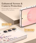 GVIEWIN for Samsung Galaxy S25 Plus Case with Screen Protector & Camera Lens Protector, [Non Yellowing] Clear Floral Hard Shockproof Bumper Women Phone Case for S25 Plus 6.7" (Floratopia/Colorful)