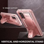 Dexnor for Samsung Galaxy Note 20 5G Case, [Built in Screen Protector and Kickstand] Heavy Duty Military Grade Protection Shockproof Protective Cover for Samsung Galaxy Note 20 Rose Gold