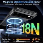 Cum2giff Upgraded Magnetic Shockproof Case for Google Pixel 6 with Screen Protector, [Compatible with MagSafe],12FT Military Grade Drop Protection Slim Translucent Matte Anti-Dirty Phone Cover,Black
