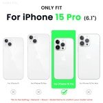 ORNARTO Compatible with iPhone 15 Pro Case 6.1", Liquid Silicone 3 Layers Full Covered Soft Gel Rubber Cover, Shockproof Protective Slim Phone Case with Anti-Scratch Microfiber Lining-Black