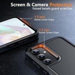 SPIDERCASE for Samsung Galaxy A35 5G Case,[12 FT Military Grade Drop Protection] 2 Pack[Tempered Glass Screen Protector + Camera Lens Protector] Heavy Duty Shockproof Case,Black