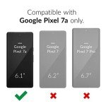 Crave Dual Guard for Google Pixel 7a Case, Shockproof Protection Dual Layer Case for Google Pixel 7a - Black