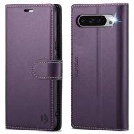 for Google Pixel 9 Pro XL 5G 6.8" Wallet Case with RFID Blocking Credit Card Holder, PU Leather Folio Flip Kickstand Protective Shockproof Cover Women Men for Pixel 9 Pro XL Phone case (Purple)