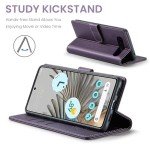 for Google Pixel 9 Pro XL 5G 6.8" Wallet Case with RFID Blocking Credit Card Holder, PU Leather Folio Flip Kickstand Protective Shockproof Cover Women Men for Pixel 9 Pro XL Phone case (Purple)