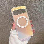 Magnetic for Google Pixel 9/9Pro Case Women, [Compatible with MagSafe], [Holographic Iridescent Color Changing Effect] Fashion Slim Cute and Unique Matt Protective Phone Cover for Pixel 9/9 Pro