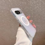 Magnetic for Google Pixel 9/9Pro Case Women, [Compatible with MagSafe], [Holographic Iridescent Color Changing Effect] Fashion Slim Cute and Unique Matt Protective Phone Cover for Pixel 9/9 Pro