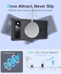 FNDMIL [NO.1 Magnetic for Google Pixel 6 Case with MagSafe [Military Grade Drop Tested][Translucent Matte][Anti-Fingerprint] Slim Case Soft Silicone Bumper for Google Pixel 6 Phone Case,Black