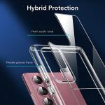 ESR for Samsung Galaxy S22 Ultra Phone Case, 3 Stand Modes Kickstand for S22 Ultra Cover, Military-Grade Drop Protection, Slim Fit, Boost Series Case, Clear
