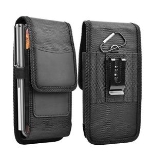 Njjex Phone Holster for Motorola Moto G 5G 2025 G Stylus 2023 G Power 5G 2024 G Play 4G G Pure G Fast Edge+ 5G UW Edge Plus Z4 Z3 G7 Power Nylon Cell Phone Belt Clip Holster Holder Pouch Carrying Case