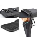 Njjex Phone Holster for Motorola Moto G 5G 2025 G Stylus 2023 G Power 5G 2024 G Play 4G G Pure G Fast Edge+ 5G UW Edge Plus Z4 Z3 G7 Power Nylon Cell Phone Belt Clip Holster Holder Pouch Carrying Case