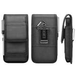 Njjex Phone Holster for Motorola Moto G 5G 2025 G Stylus 2023 G Power 5G 2024 G Play 4G G Pure G Fast Edge+ 5G UW Edge Plus Z4 Z3 G7 Power Nylon Cell Phone Belt Clip Holster Holder Pouch Carrying Case