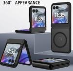 DUEDUE for Motorola Moto Razr 2025/2024 Magnetic Case, Moto Razr 60/50 Case [Compatible with MagSafe], Anti-Scratch Shockproof Protective Phone Case for Motorola Razr 2025/2024/60/50 6.9", Black