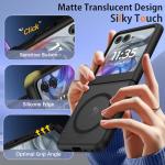 DUEDUE for Motorola Moto Razr 2025/2024 Magnetic Case, Moto Razr 60/50 Case [Compatible with MagSafe], Anti-Scratch Shockproof Protective Phone Case for Motorola Razr 2025/2024/60/50 6.9", Black