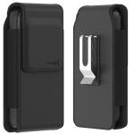 CoverON Holster for Motorola Moto G Power/G Play/Moto G 5G/ G Pure/Moto One 5G Plus/ G05 G15 E15 G100 Phone Case Belt Clip Carrying Vertical Leather Pouch (Fits with Otterbox or Any Case on)