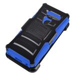 Eaglecell - Compatible with LG G8 ThinQ - Hybrid Armor Phone Case w/Stand/Belt Clip Holster - CV1 Blue
