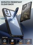 Poetic Guardian Case for Motorola Moto G Play 4G (2024), [20 FT Mil-Grade Drop Tested], Full-Body Hybrid Shockproof Cover with Built-in Screen Protector, Black/Clear