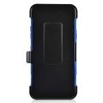 Eaglecell - Compatible with LG G8 ThinQ - Hybrid Armor Phone Case w/Stand/Belt Clip Holster - CV1 Blue