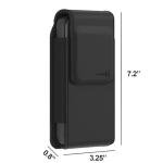 CoverON Holster for Motorola Moto G Power/G Play/Moto G 5G/ G Pure/Moto One 5G Plus/ G05 G15 E15 G100 Phone Case Belt Clip Carrying Vertical Leather Pouch (Fits with Otterbox or Any Case on)