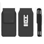 CoverON Holster for Motorola Moto G Power/G Play/Moto G 5G/ G Pure/Moto One 5G Plus/ G05 G15 E15 G100 Phone Case Belt Clip Carrying Vertical Leather Pouch (Fits with Otterbox or Any Case on)