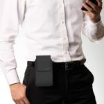 CoverON Holster for Motorola Moto G Power/G Play/Moto G 5G/ G Pure/Moto One 5G Plus/ G05 G15 E15 G100 Phone Case Belt Clip Carrying Vertical Leather Pouch (Fits with Otterbox or Any Case on)
