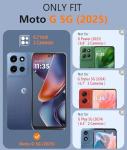 FNTCASE for Motorola Moto-G-5G 2025 Case: Heavy Duty Drop Protection with Rugged Belt-Clip Holster & Kickstand Military Grade Shockproof Durable Protective Cell Phone Cover for Moto G 2025 (Black)