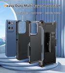 FNTCASE for Motorola Moto-G-5G 2025 Case: Heavy Duty Drop Protection with Rugged Belt-Clip Holster & Kickstand Military Grade Shockproof Durable Protective Cell Phone Cover for Moto G 2025 (Black)
