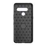 Phone Case for LG V40 ThinQ with Tempered Glass Screen Protector Cover and Slim Rugged Soft TPU Rubber Silicone Cell Accessories LGV40 Storm V 40 Thin Q V40ThinQ LG40 40V 40ThinQ Women Men Girls Black