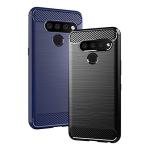 Phone Case for LG V40 ThinQ with Tempered Glass Screen Protector Cover and Slim Rugged Soft TPU Rubber Silicone Cell Accessories LGV40 Storm V 40 Thin Q V40ThinQ LG40 40V 40ThinQ Women Men Girls Black