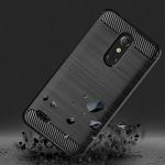 Phone Case for LG K30 2018 5.3/Premier Pro LTE /Phoenix Plus/Harmony 2/K10/Xpression with Tempered Glass Screen Protector Cover Slim Thin Silicone TPU Rugged Accessories LGK30 K 30 30K LMX410 Black
