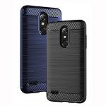 Phone Case for LG K30 2018 5.3/Premier Pro LTE /Phoenix Plus/Harmony 2/K10/Xpression with Tempered Glass Screen Protector Cover Slim Thin Silicone TPU Rugged Accessories LGK30 K 30 30K LMX410 Black